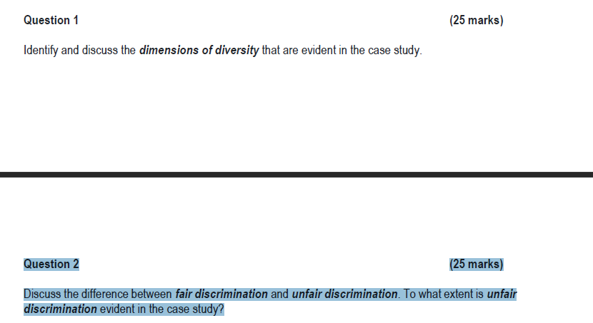 Identify and discuss the dimensions of diversity