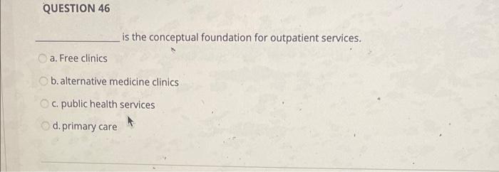 QUESTION 46 is the conceptual foundation for