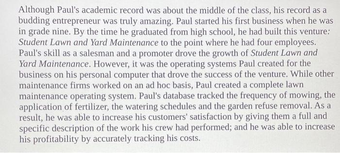 Read the short caselet attached below and write a