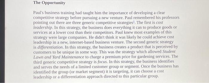 Read the short caselet attached below and write a