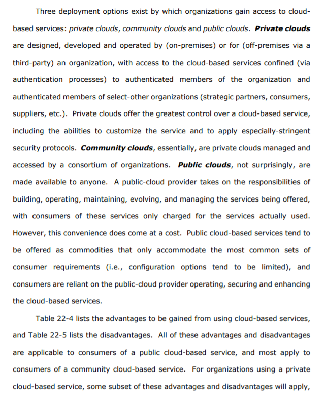 Write 350 words on Cloud Computing. Chapter 22.