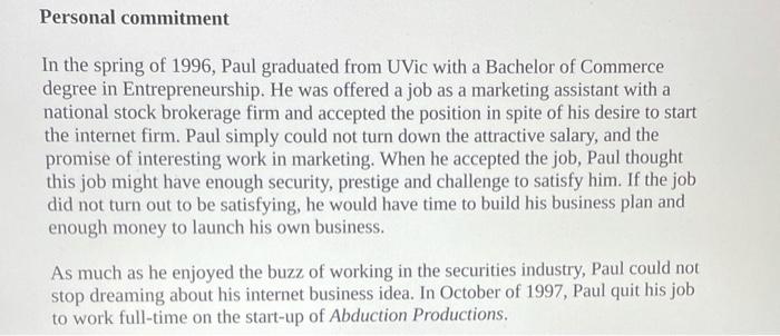 Read the short caselet attached below and write a