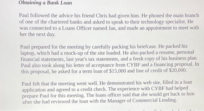 Read the short caselet attached below and write a