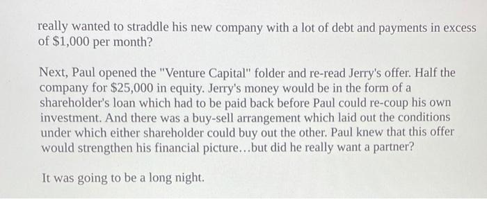 Read the short caselet attached below and write a