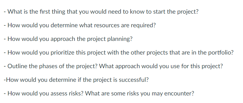 How would you answer to the following assignment