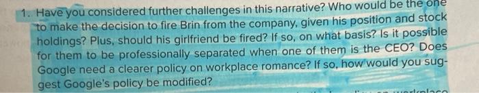 Need help with question 1 What should company