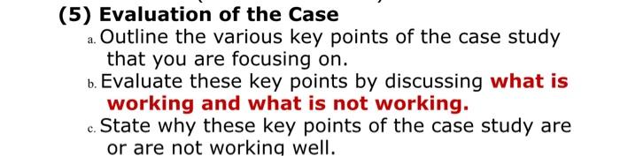 can u please give me answer the the case study