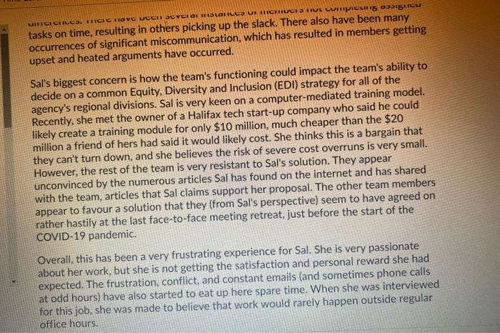 A year ago, Sal started a new job with an