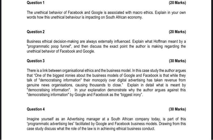 Facebook and Google have become the largest