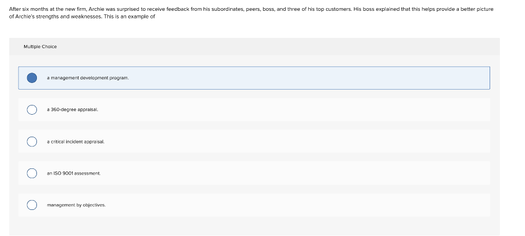 After six months at the new firm, Archie was