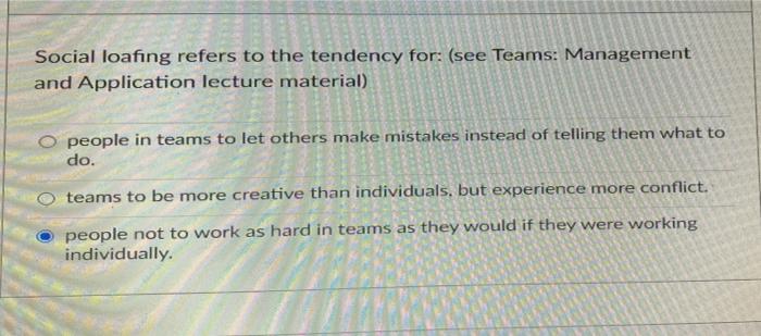 Social loafing refers to the tendency for: (see