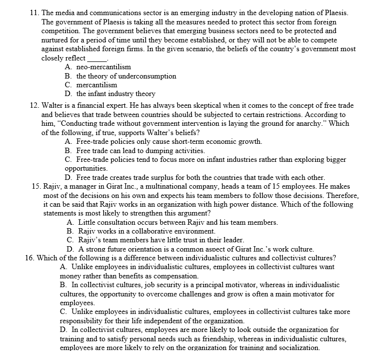 Answer the following question. 11. The media and