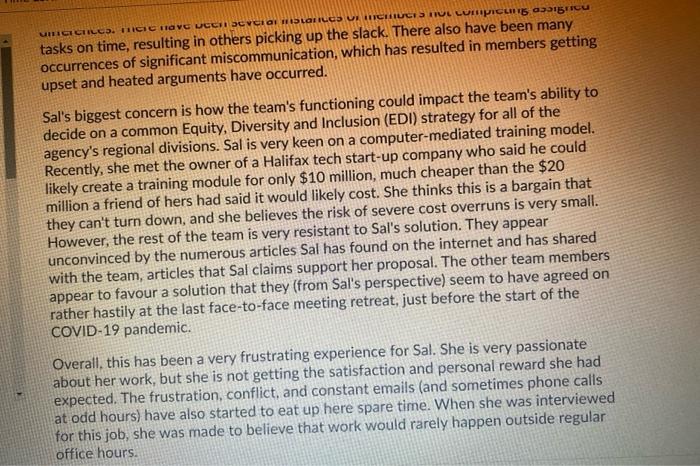 A year ago, Sal started a new job with an