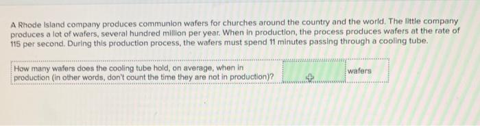 v A Rhode Island company produces communion