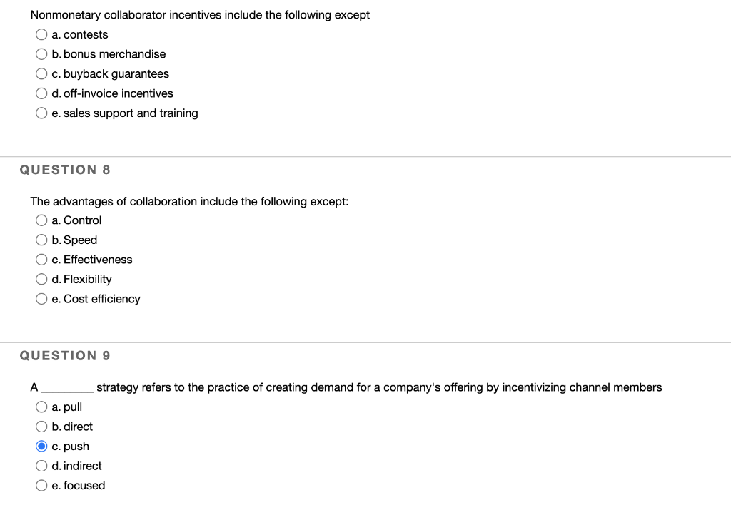 Nonmonetary collaborator incentives include the