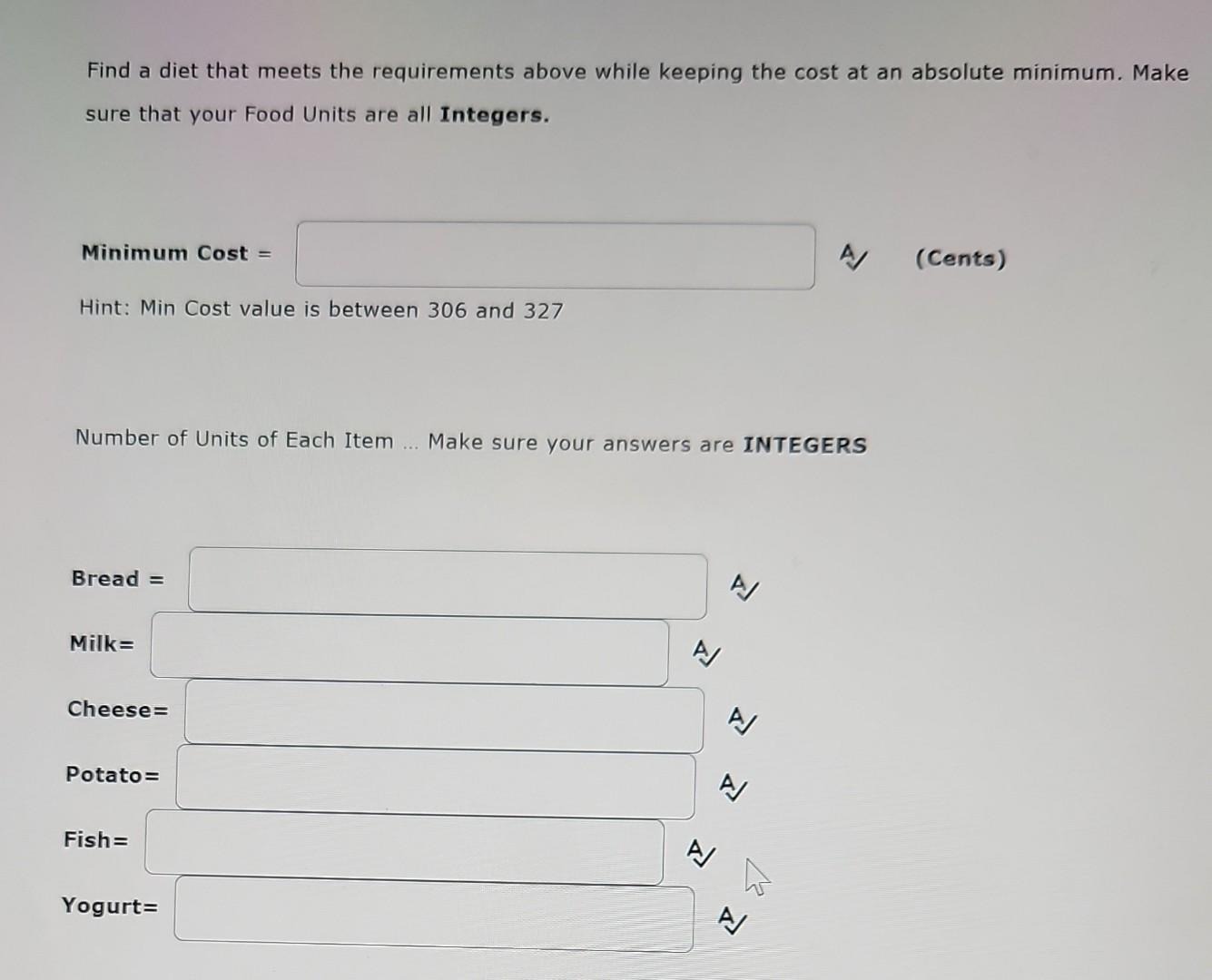 Consider the following problem faced by a