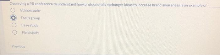 Observing a PR conference to understand how