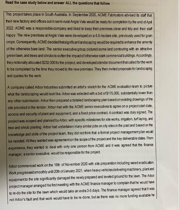 As discussed in the case study, it is important