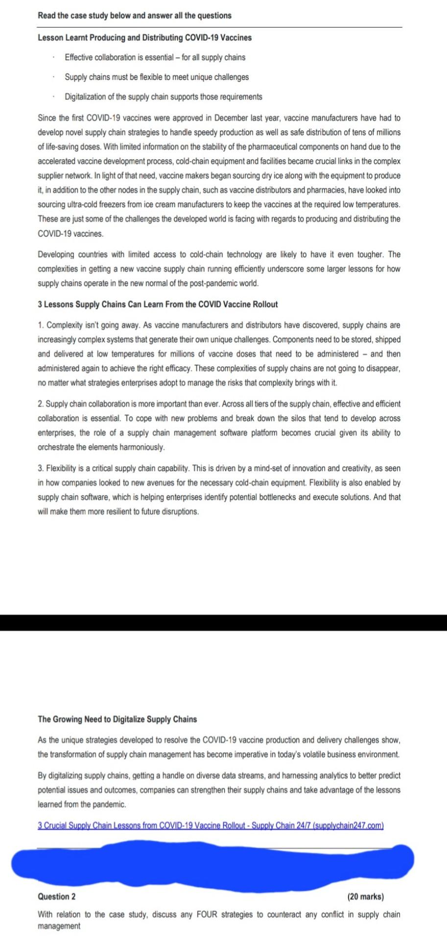 20marks Read the case study below and answer all