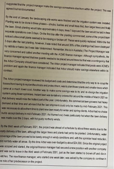 As discussed in the case study, it is important