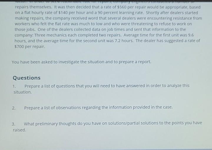 1 Product Recall Case An automobile manufacturer