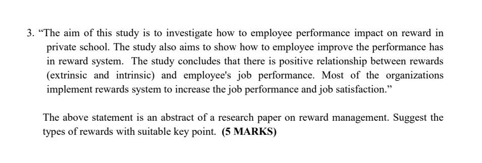 3. "The aim of this study is to investigate how