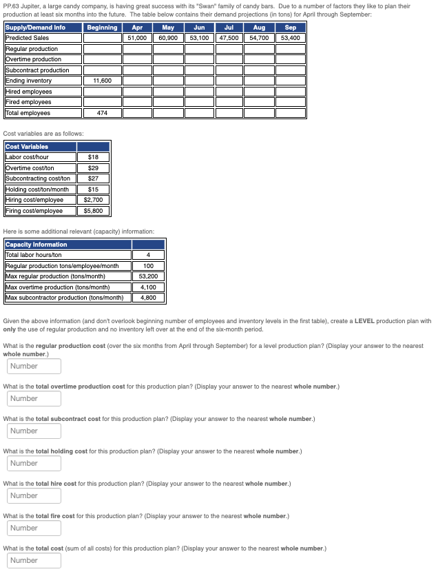 PP.63 Jupiter, a large candy company, is having