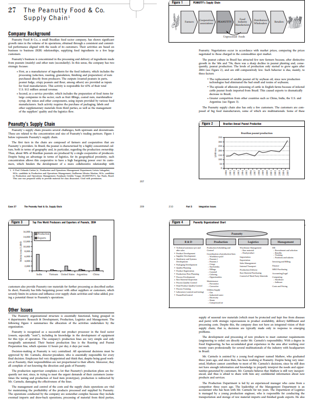 1. What actions can Peanuttys managers take to