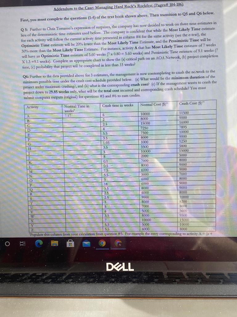 only number 6 Addendum to the Case: Managing Hard