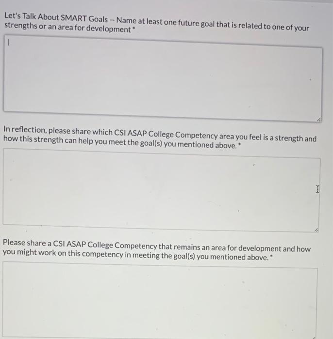 Let's Talk About SMART Goals -- Name at least one