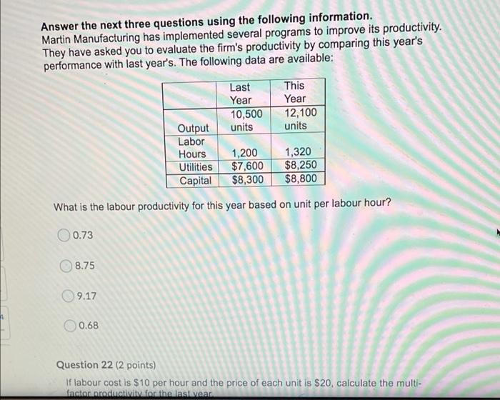 Answer the next three questions using the