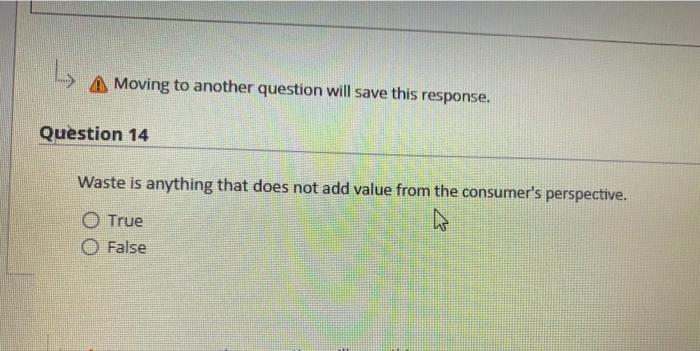 Moving to another question will save this