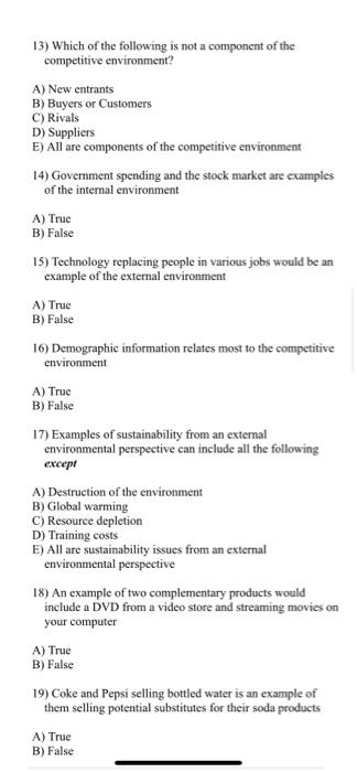 13) Which of the following is not a component of