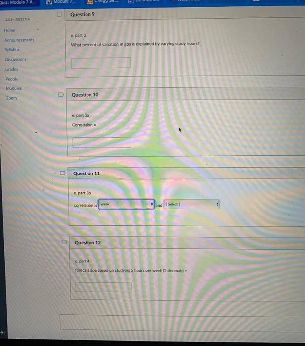 SCM 301 Forecasting Activity The following table