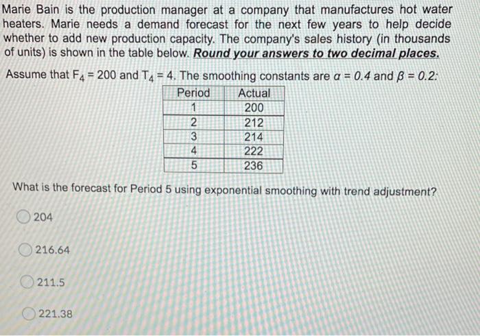 Marie Bain is the production manager at a company