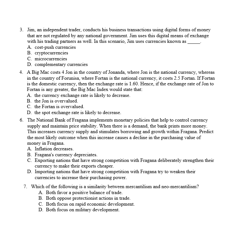Answer the following question. 3. Jim, an
