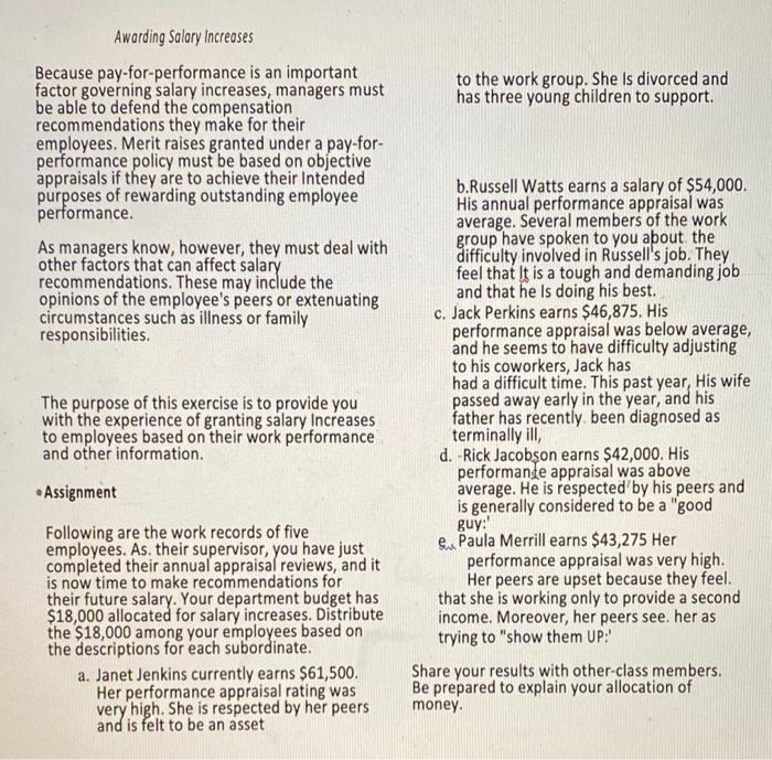 Need to find the recommended merit increase to