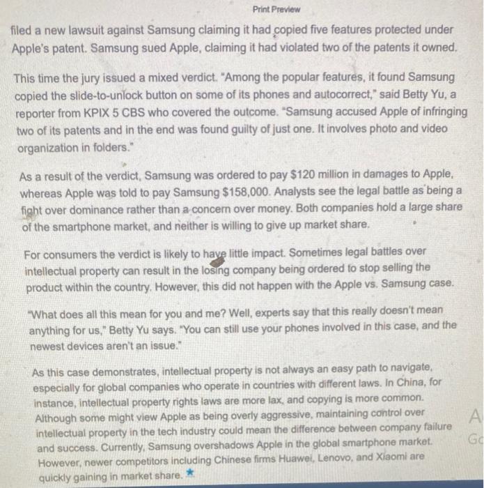 CASE Analysis items needs to be covered! please