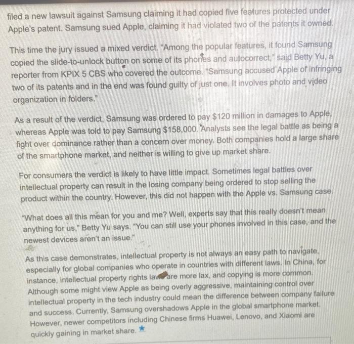 CASE Analysis items needs to be covered! please