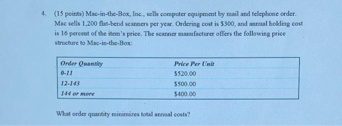 please show all wrk 4. (15 points)