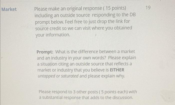 Please make an original response ( 15 points)