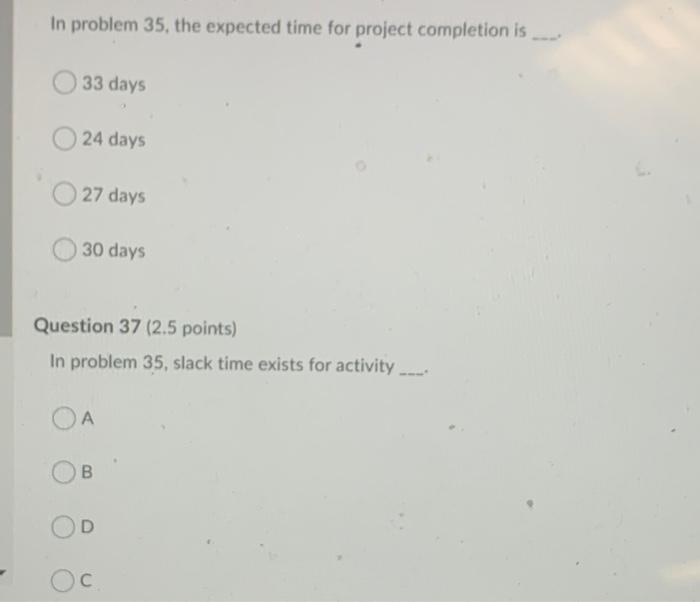 Activity. Predecessors Times - amb A 4 6 8 B A 4