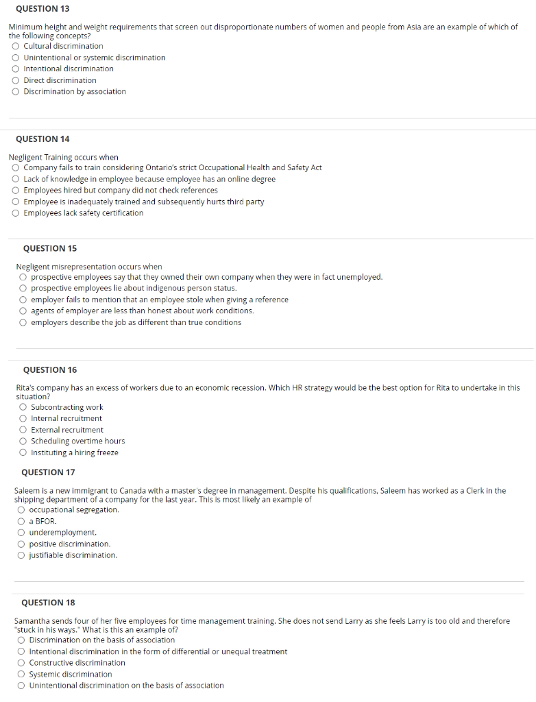 Please answer all Questions QUESTION 13 Minimum