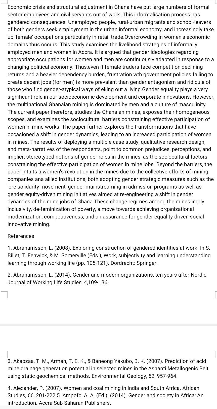 Using the extract above , Write a literature