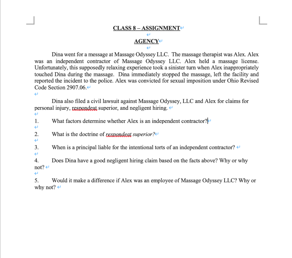 This subject is business law. Can you answer all