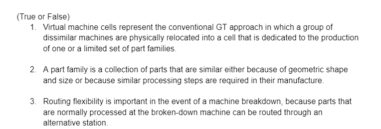 (True or False) 1. Virtual machine cells