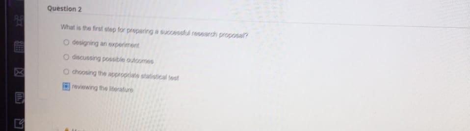 Question 2 What is the first step for preparing a