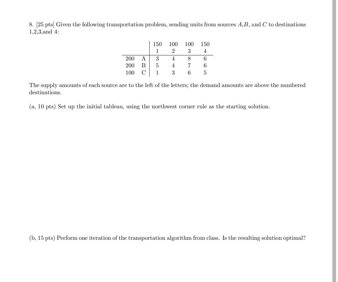 can anyone answer this operational research