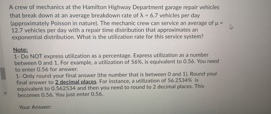 A crew of mechanics at the Hamilton Highway