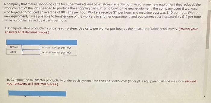 A company that makes shopping carts for